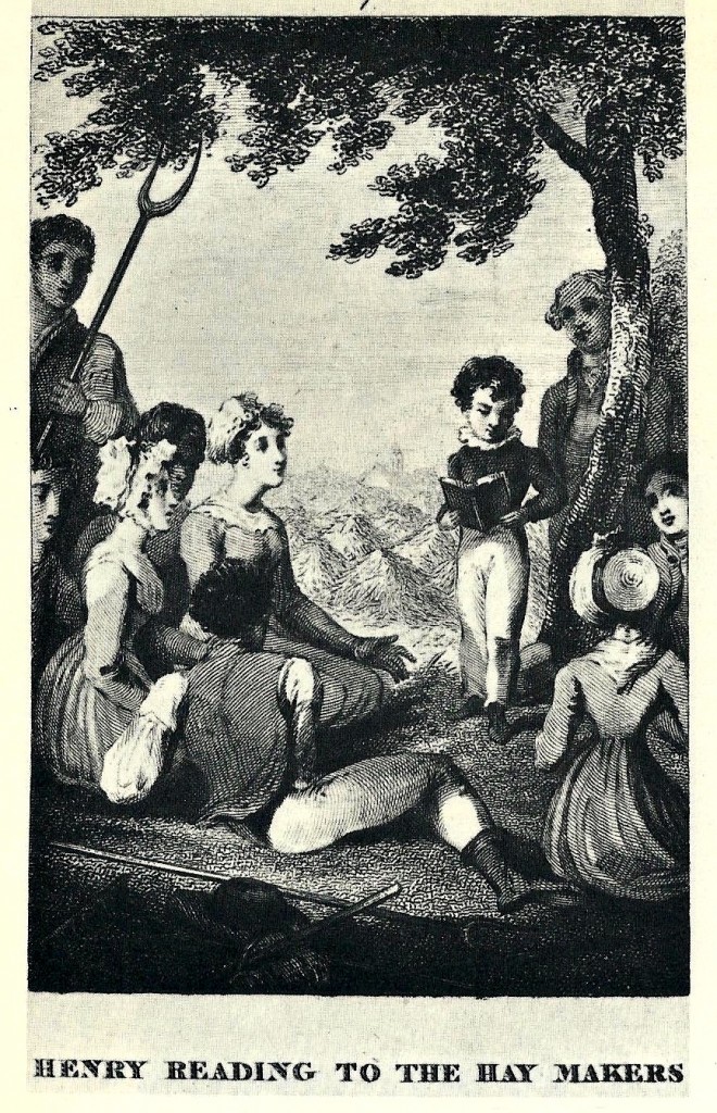 Henry Reading to the Hay Makers (The History of Henry Milner by Mrs. Sherwood, 1823-37)